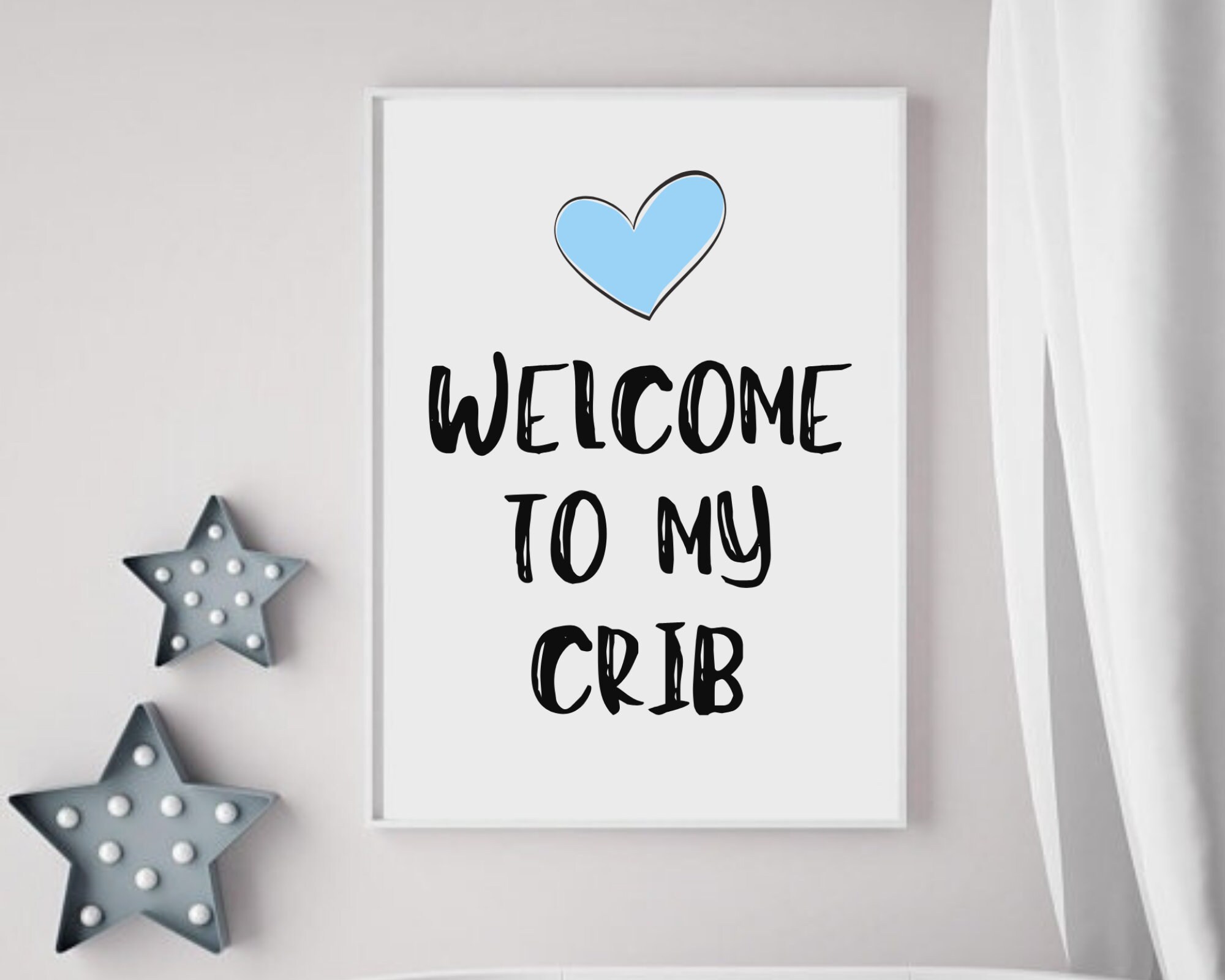 Nursery Decor to My Crib Baby Boy Room Sign Etsy