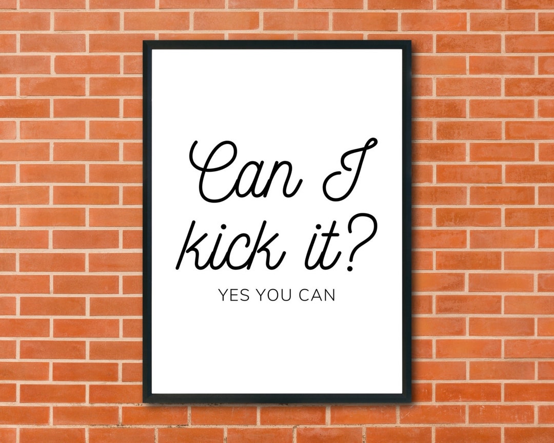 Can I Kick It Yes You Can Printable Wall Art Rap Lyrics Etsy