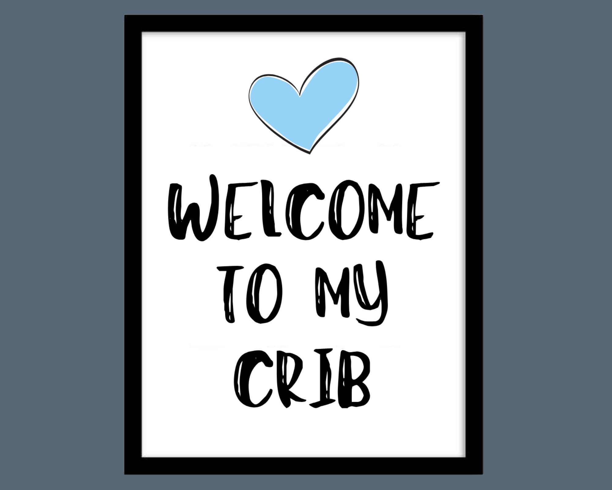 Nursery Decor to My Crib Baby Boy Room Sign Etsy