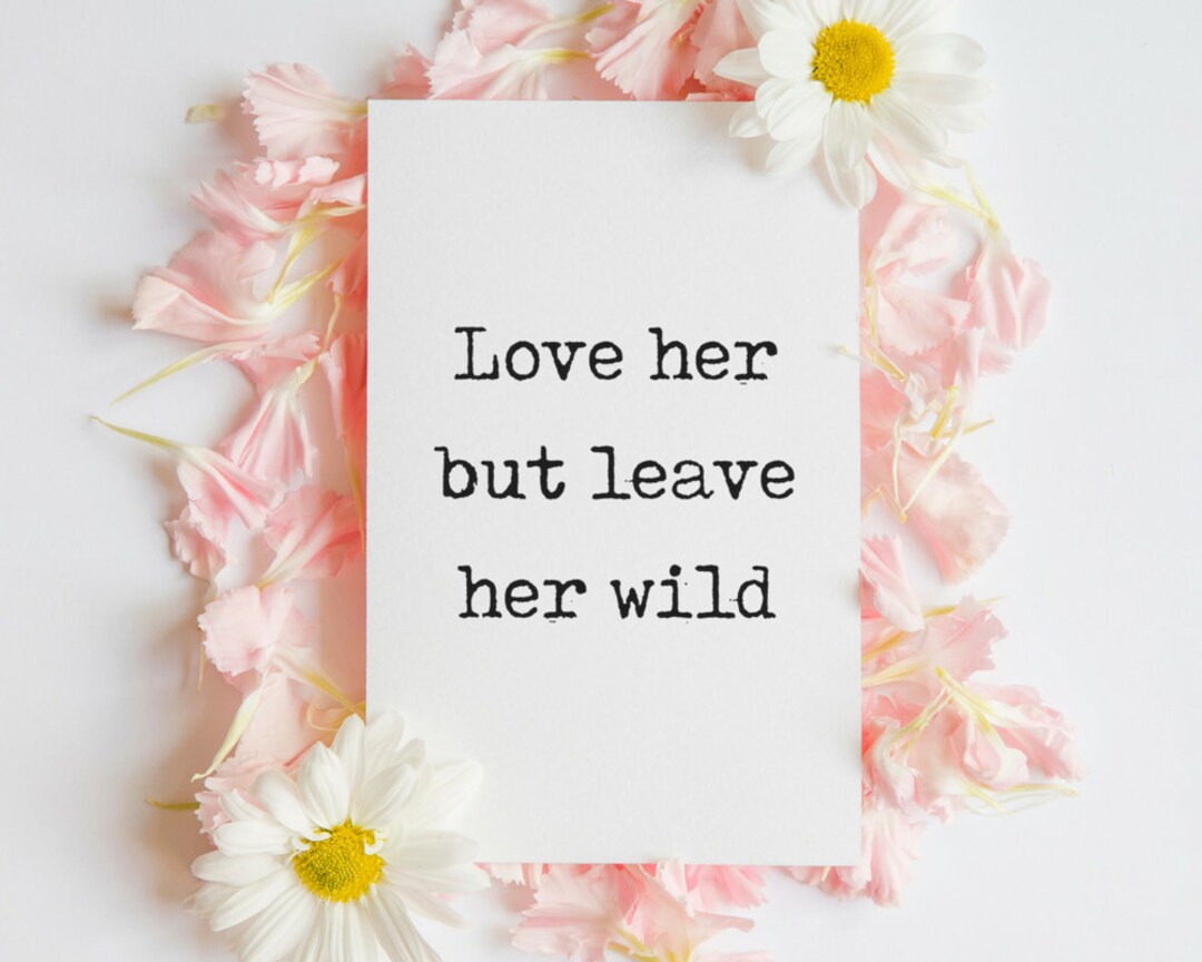 Love Her But Leave Her Wild übersetzung