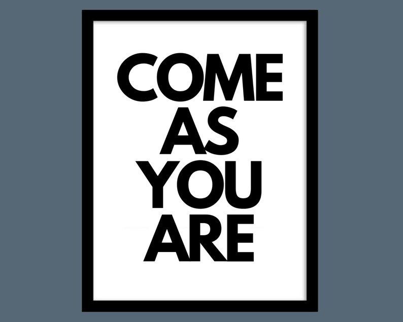 Come As You Are Song Lyrics Druck DRUCKBARE Wandkunst Sofortiger Come as you are song lyrics druck druckbare wandkunst sofortiger