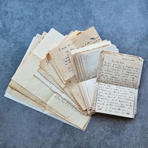 Antike Französische Buchstaben
