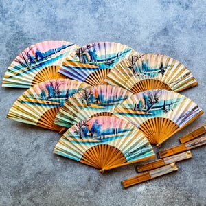 Antique French Paper Fans