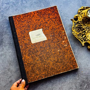 Libro de contabilidad médica belga antiguo