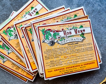 Vintage French Pharmacy Labels