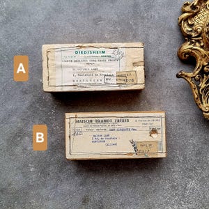 Vintage French Parisian Wooden Shipping Boxes