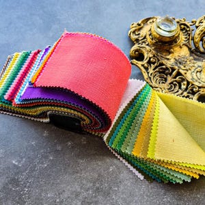 Vintage French fabric samples pack