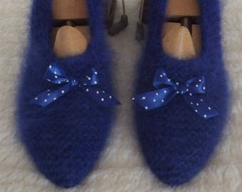Gorgeous slippers 95% angora adult woman 37 / 38
