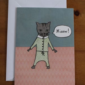 Carte de voeux chat