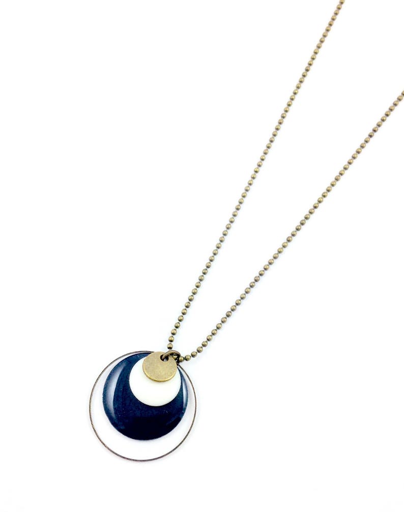 women gift hoop sequin enamelled blue and white bronze Bronze set
