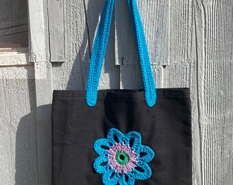 Flower tote bag