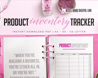 Product Inventory Tracker, Business Products, Product Planner, Business Planner, Inventory Tracker, Business Organizer