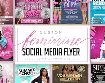 Custom Order - Social Media Graphics - Custom Branded Content - Social Media Branding - Custom Social Media - Instagram E Flyer - Instagram