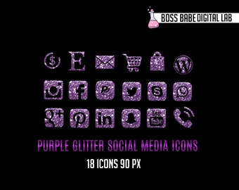 Purple Social Icons Etsy Purple Social Icons Etsy