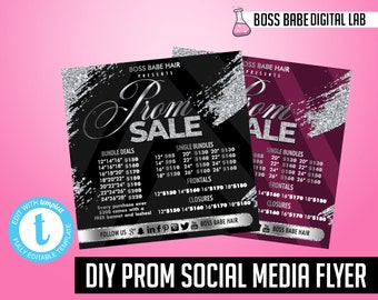 Bronze Hair Bundle Sale Flyer Hair Bundles Sale Flyer Etsy