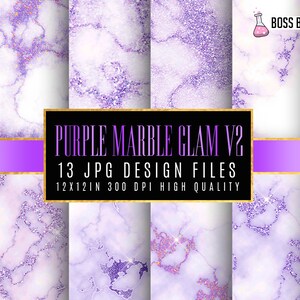Purple Glam marble digital paper, Purple Glam marble paper, Marble paper, marble backgrounds, Stone paper, Purple marble commercial use