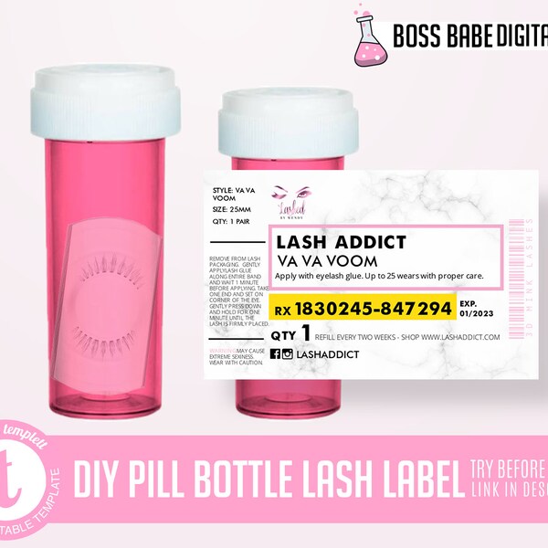 Pill Bottle Labels Etsy
