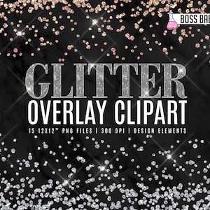 Glitzer Overlay Clipart, Glitzer Overlay Design-Elemente, Glitzer Overlay, Transparent Glitter Overlay