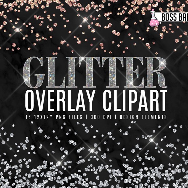 Transparent Glitter Overlay - Etsy