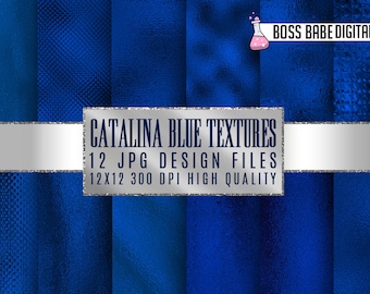 Catalina Blue Metallic Foil Textures,Blue foil digital paper,Blue foil,Blue foil digital backgrounds,Blue foil textures,instant download