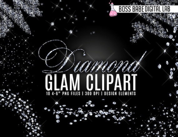Glam Diamond Clipart, Diamond design elements, Diamond Clipart, Diamond Clip Art, Diamond Clusters Clipart, Diamond Clipart Overlays