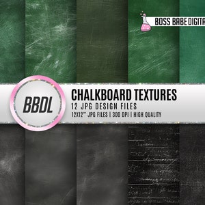 Chalkboard Digital Papers | Chalkboard Instant Download | Chalkboard Backgrounds | Chalkboard Digital Paper | Back to School Digital Papers