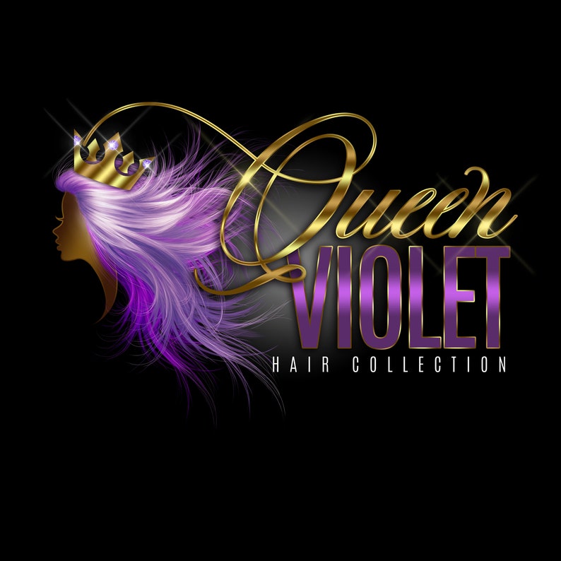Hair Extensions Logo Design Salon Business Branding Hair | Etsy
