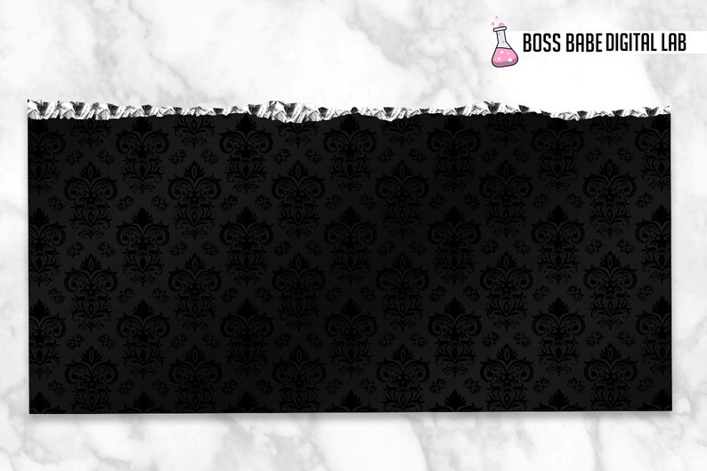Puede incluir: Fondo de patr&oacute;n damasco en blanco y negro. El patr&oacute;n es un dise&ntilde;o repetitivo de flores y hojas estilizadas.