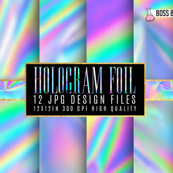 Hologram Foil Textures, foil digital paper, Hologram foil, foil digital backgrounds, shimmering Hologram foil textures, instant download