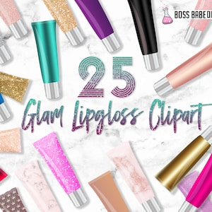 Glam Lipgloss Clipart: &quot;Lipgloss CLIPART&quot; Makeup clipart, Lipstick Clipart, Markeup Artist Clipart