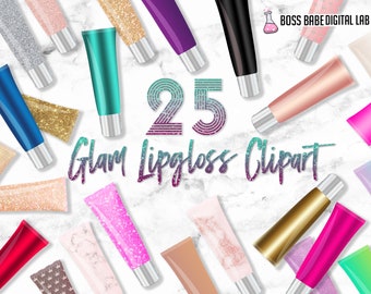 Glam Lipgloss Clipart: &quot;Lipgloss CLIPART&quot; Makeup clipart, Lipstick Clipart, Markeup Artist Clipart
