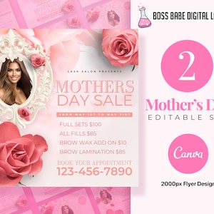 Mothers Day Flyer | Lash Tech Flyer | Social Media | Mothers Day Sale | Holiday Sale | Appointments Available | Instant Download