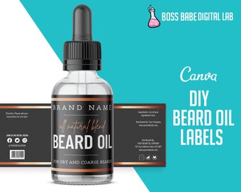 Diy beard oil labels
