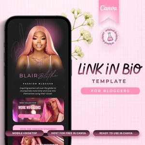 Modelo de Link na Bio, Landing Page, Link da Bio do Instagram, Link da Bio do Canva, Modelo do Linktree, Site do Blogger, Duplicata da Stan Store