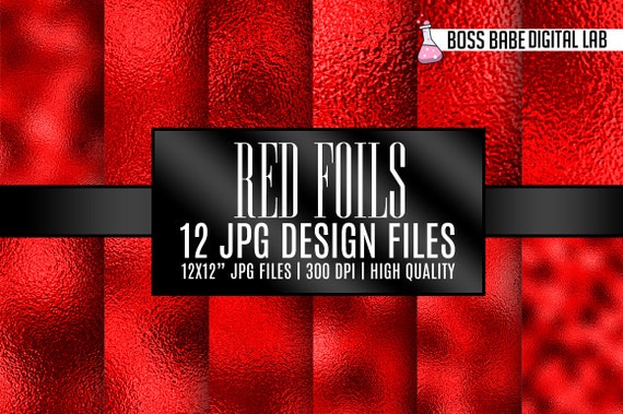 Rote Folie Texturen, Folie digitales Papier, Rote Folie, Rote