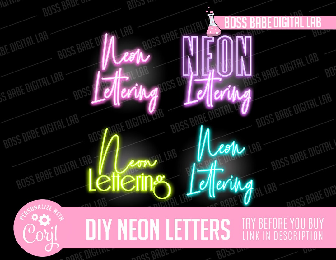 DIY Neon Lettering, Do It Yourself Neon Lettering, Create Your Own Neon