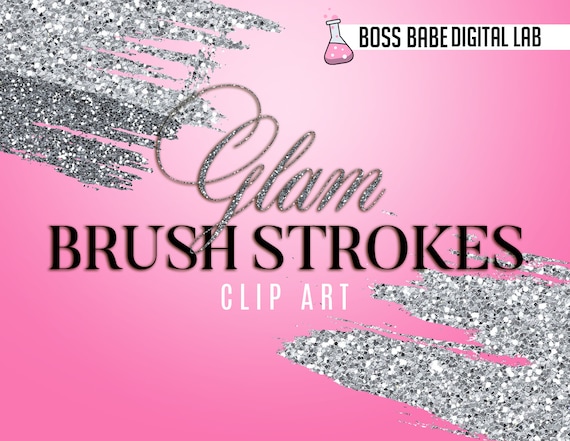 glam and glitz brush stroke clipart glitter brush stroke etsy glitter brush photoshop