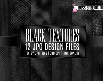 Black Metallic Foil Textures, Black foil digital paper, Black foil, Black foil digital backgrounds, Black foil textures, instant download