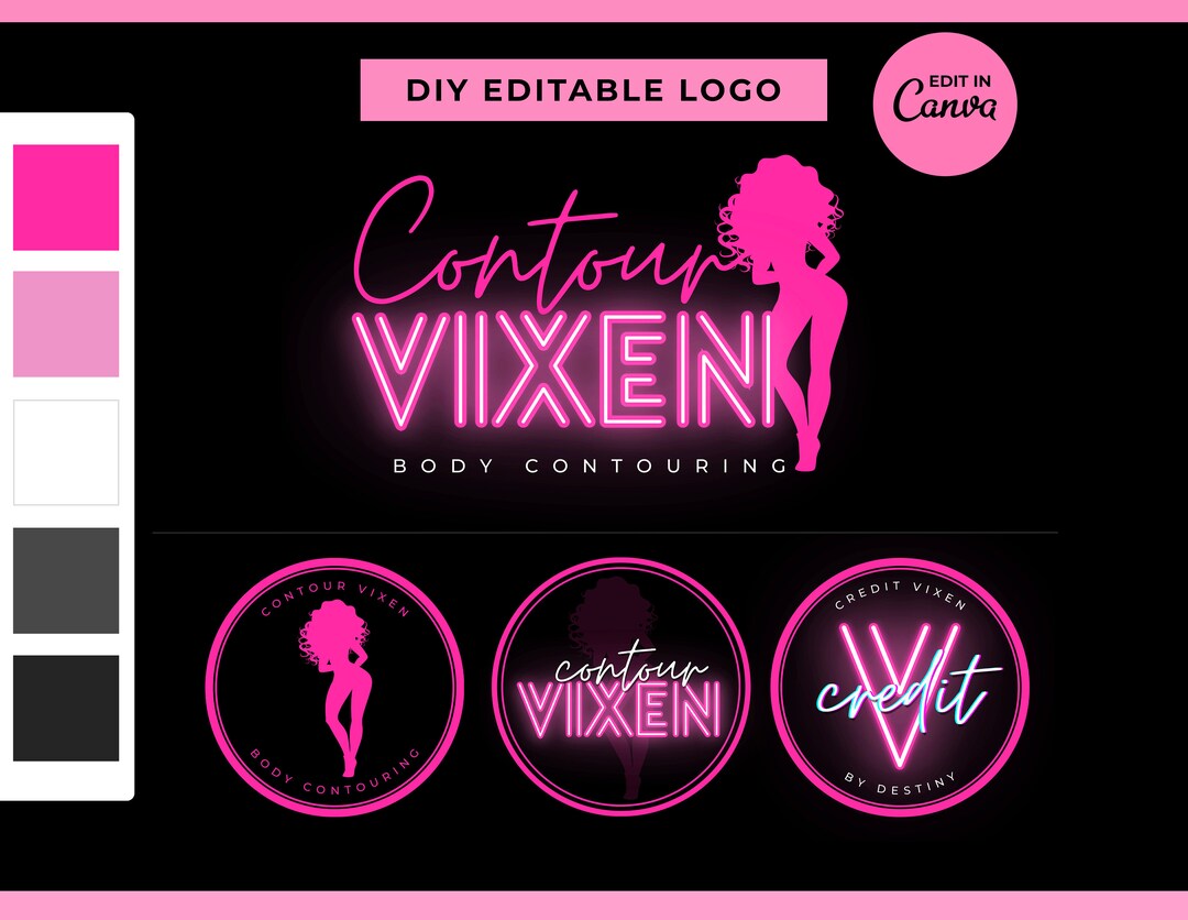 Do It Yourself Body Contouring Logo Beauty Logo, Spa Logo, Wellness Logo, Aesthetic Clinic Logo