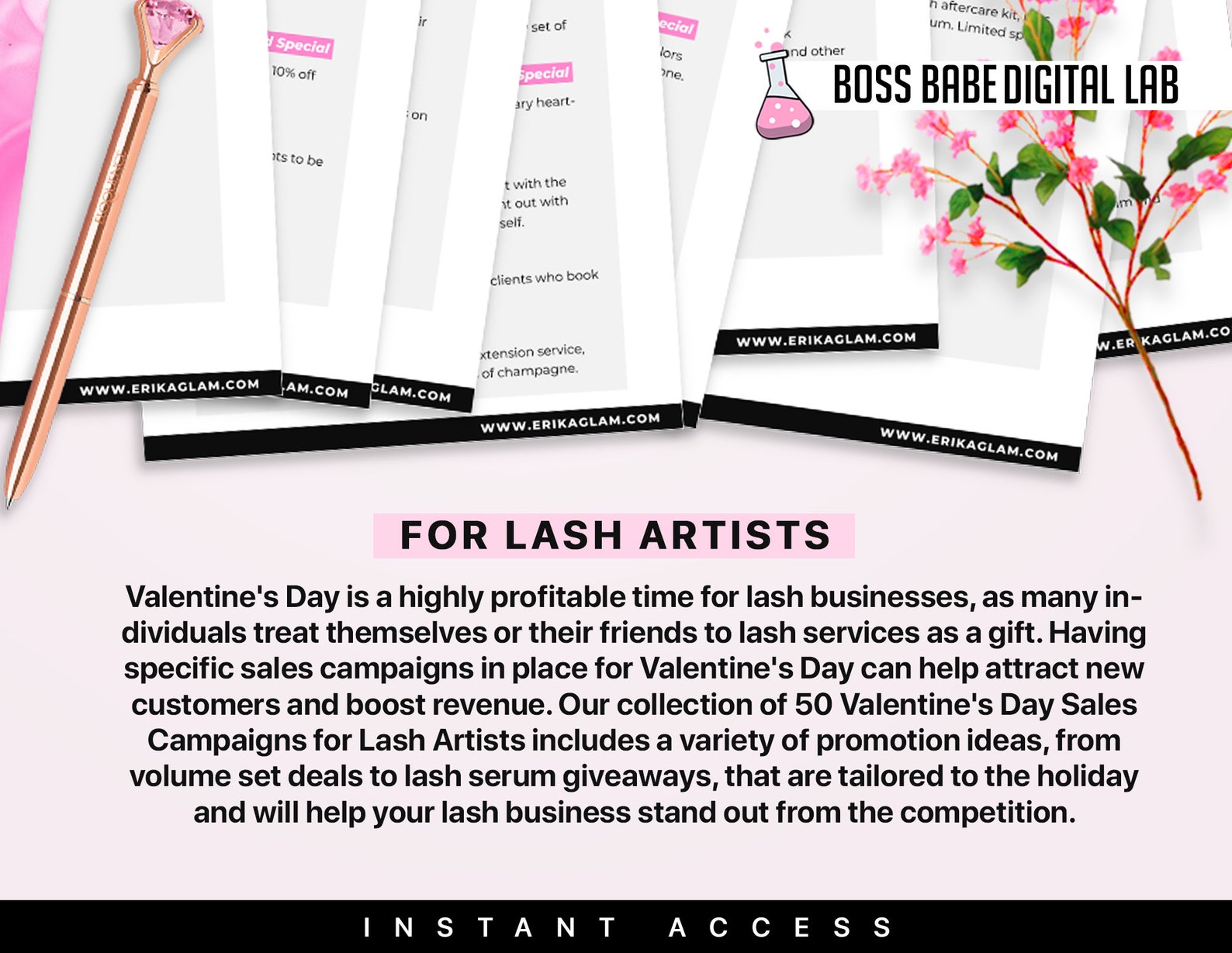 50 Valentine's Day Sales Campaigns for Lash Artists Lash Etsy