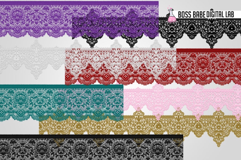 10 Lace Overlays | Vintage Lace Frame | Lace Clipart | Digital Download ...