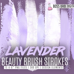 Trazos de pincel de belleza de lavanda, imágenes prediseñadas de lavanda, trazos de pincel de glamour de lavanda, trazos de pincel de lavanda, trazos de pincel de lavanda