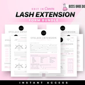 Wimpernverlängerungsformulare, bearbeitbare Vorlagen für die Wimpernzustimmung, Wimpern-technische Beratung, Kosmetikerin, Wimperntusche, Wimpernzuordnungskarte