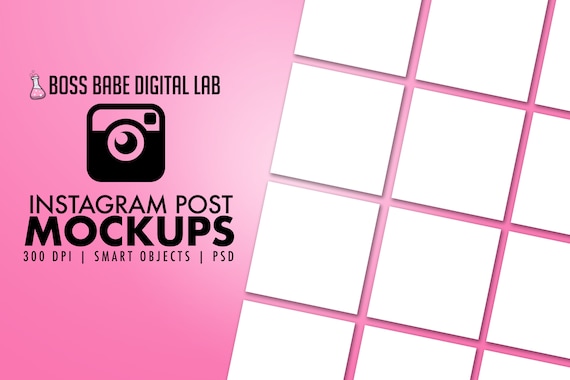 Photoshop Social Media Flyer Mockup Flyer Template Psd Smart Etsy