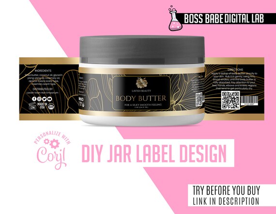 DIY Label Template Editable Jar Label 8 5x2 Jar Etsy Finland DIY Label Template Editable Jar Label 8 5x2 Jar Etsy Finland