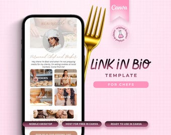 Link in Bio Template, Landing Page, Instagram Bio Link, Canva Link In Bio, Personal Brand Linktree Dupe,  Coach Website, Stan Store Dupe