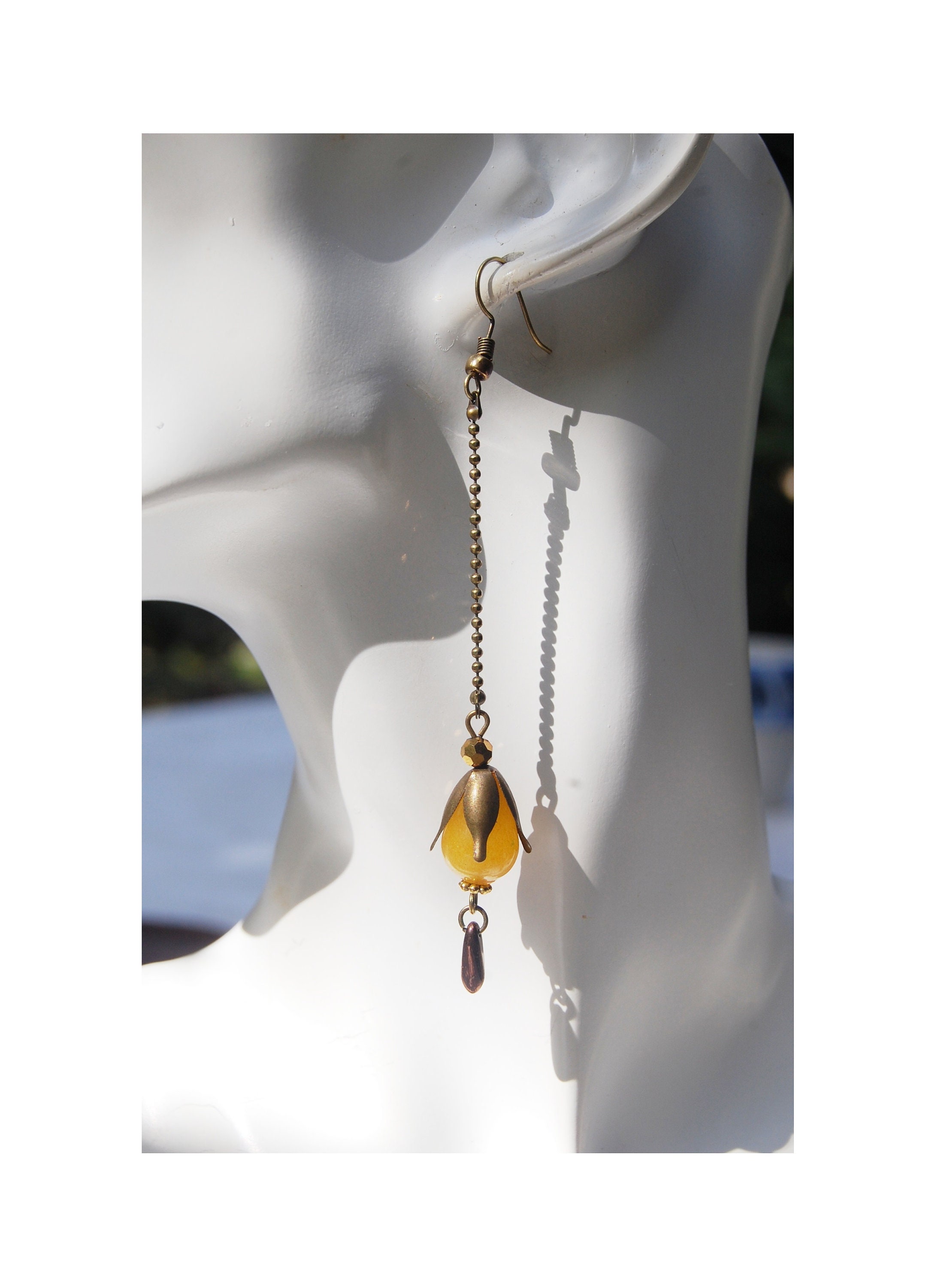 Collier Pendentif Celtique ésotérique - Bronze Antique Avec Cristal - Idée Cadeau - Neuf Sans Emballage