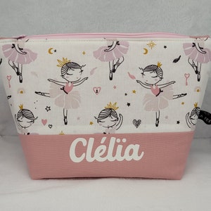 DANCER personalized toilet bag, child toilet bag, birth gift image 1