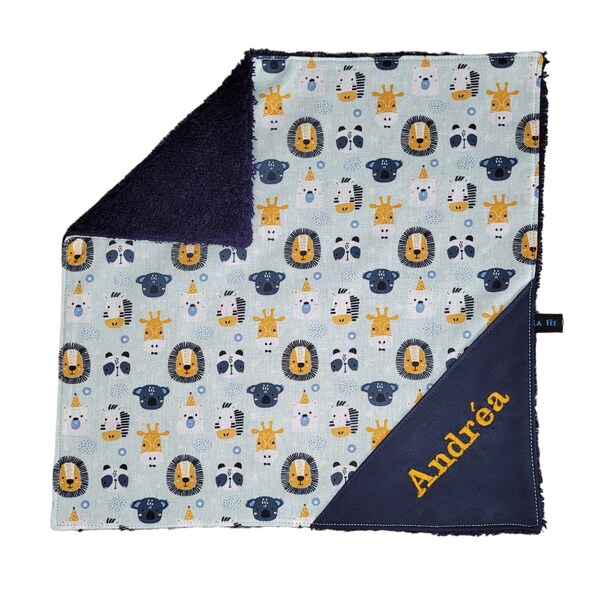 Serviette de table enfant personnalisable LION