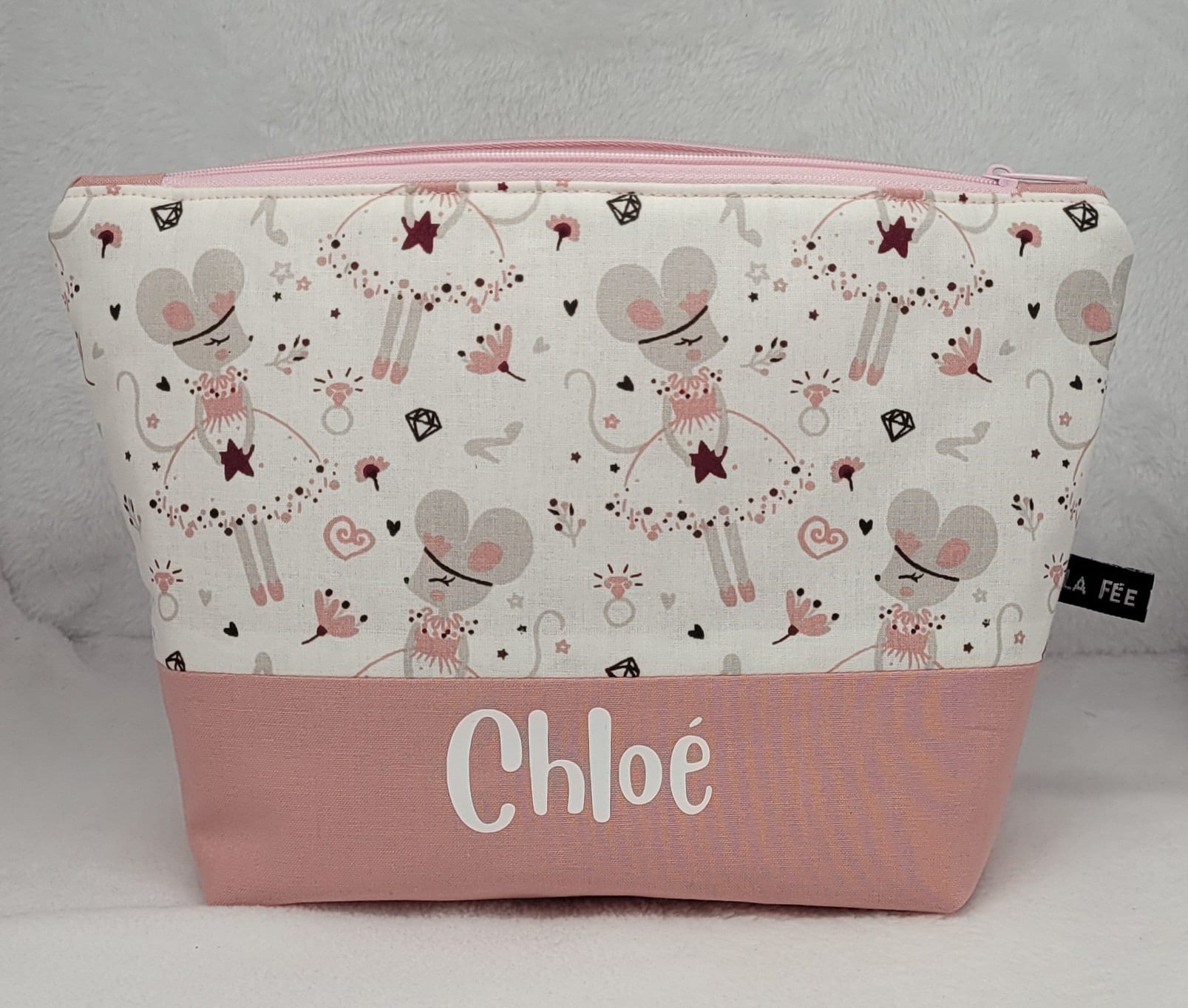Personalized MOUSE toiletry bag, children's toiletry bag, birth gift